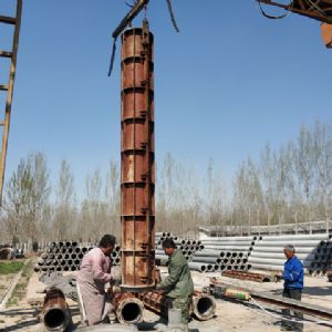 深井鋼混管生產過程